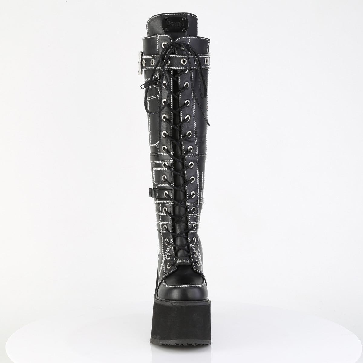 SWING-260 *5 1/2" PF Lace-Up Knee High Boot, Side Zip
