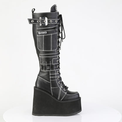 SWING-260 *5 1/2" PF Lace-Up Knee High Boot, Side Zip