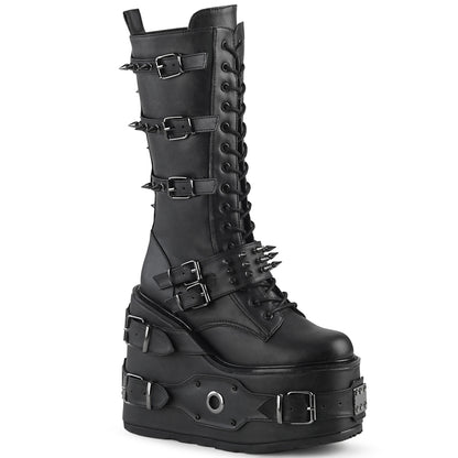 SWING-327 5 1/2" PF Lace-Up Mid-Calf Boot, Side Zip