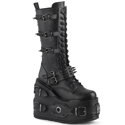 SWING-327 5 1/2" PF Lace-Up Mid-Calf Boot, Side Zip