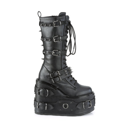SWING-327 5 1/2" PF Lace-Up Mid-Calf Boot, Side Zip