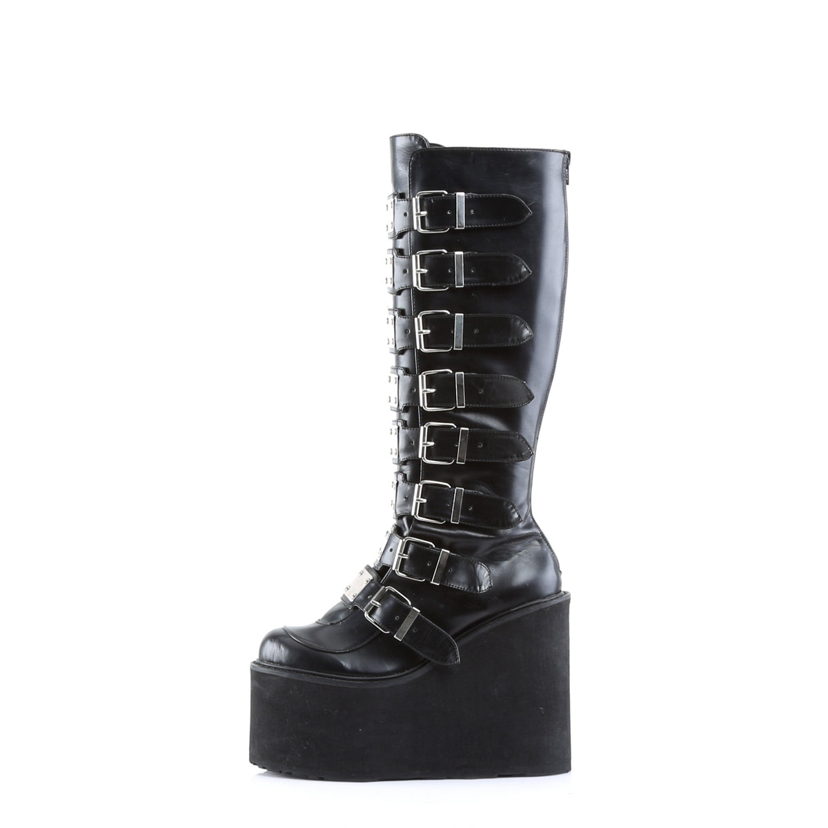 SWING-815 5 1/2" PF Goth Punk Gogo Cyber Knee BT w/ Metal Plates