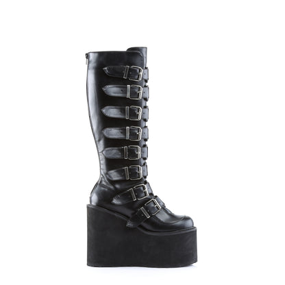 SWING-815 5 1/2" PF Goth Punk Gogo Cyber Knee BT w/ Metal Plates