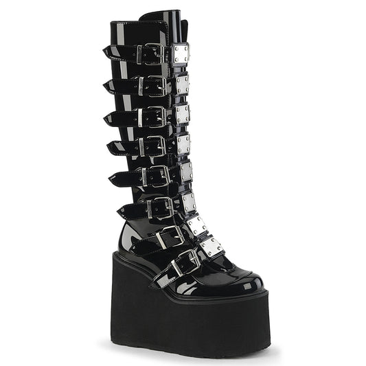 SWING-815 5 1/2" PF Goth Punk Gogo Cyber Knee BT w/ Metal Plates