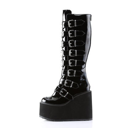 SWING-815 5 1/2" PF Goth Punk Gogo Cyber Knee BT w/ Metal Plates