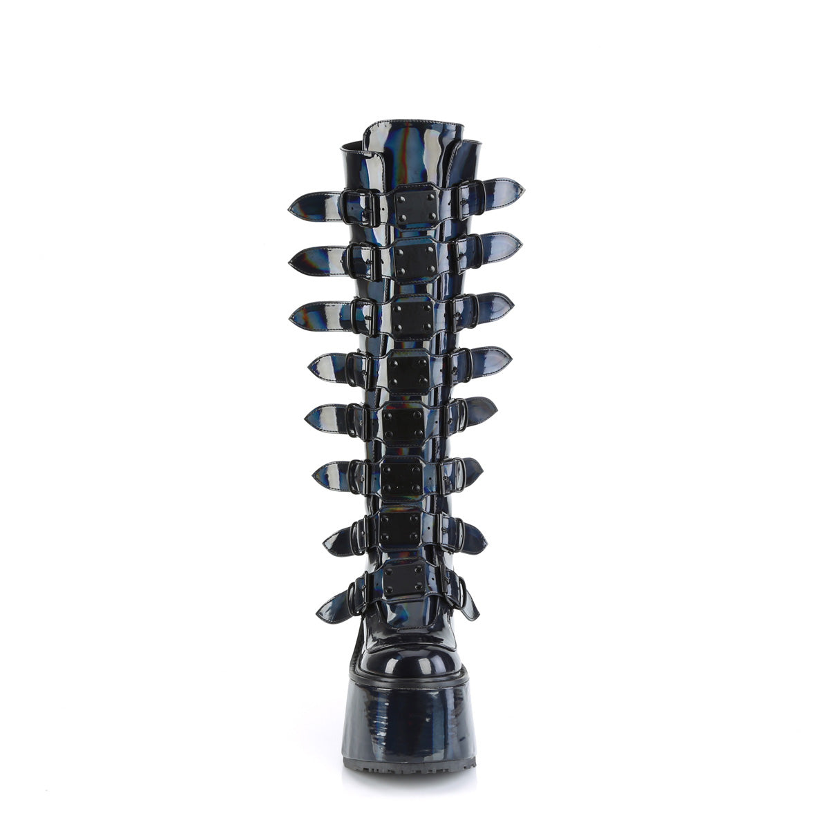 SWING-815 5 1/2" PF Goth Punk Gogo Cyber Knee BT w/ Metal Plates