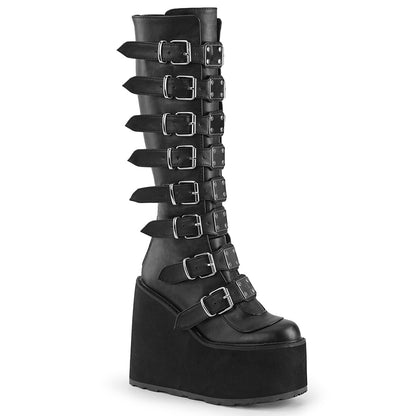 SWING-815 5 1/2" PF Goth Punk Gogo Cyber Knee BT w/ Metal Plates