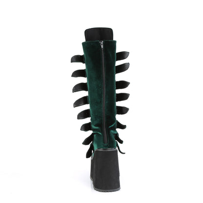 SWING-815 **5 1/2" PF Knee High Boot w/8 Buckle Straps,Back Metal Zip