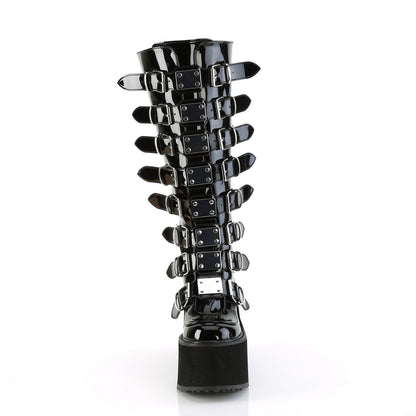 SWING-815WC 5 1/2" PF Wide Calf Knee Boot w/ Buckle Straps, Back Zip
