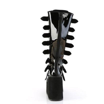 SWING-815WC 5 1/2" PF Wide Calf Knee Boot w/ Buckle Straps, Back Zip