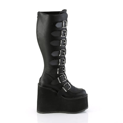 SWING-815WC 5 1/2" PF Wide Calf Knee Boot w/ Buckle Straps, Back Zip