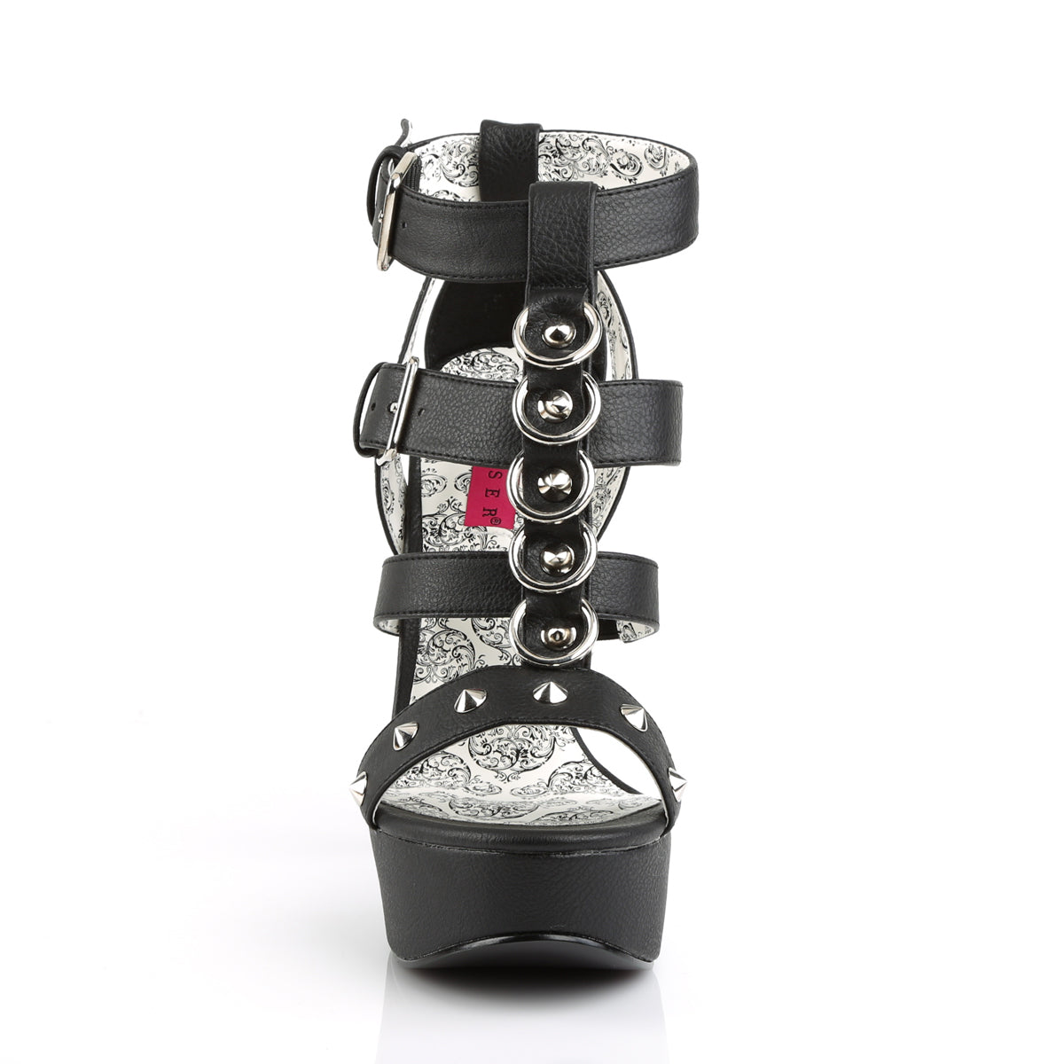 TEEZE-42W 5 3/4" Heel, 1 3/4" PF Strappy T-Strap Close Back Sandal
