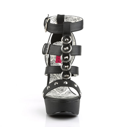 TEEZE-42W 5 3/4" Heel, 1 3/4" PF Strappy T-Strap Close Back Sandal