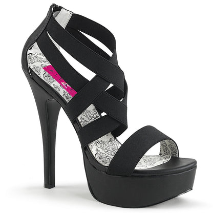TEEZE-47W 5 3/4" Heel, 1 3/4" PF Cross Close Back Sandal, Back Zip