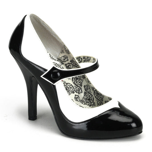 TEMPT-07 *4 1/2" Heel 2 Tone Maryjane W/Concealed Platform