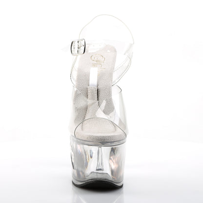 TIPJAR-708-5 7" Heel, 2 3/4" PF Ankle Strap Sandal