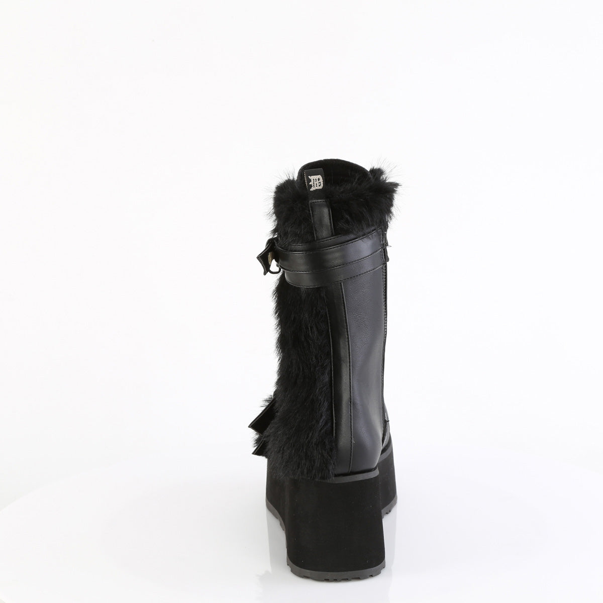 TRASHVILLE-218 *3 1/4" PF Lace-Up Mid-Calf Boot, Side Zip