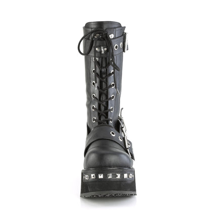 TRASHVILLE-250 3 1/4" PF Mid-Calf Boot w/ Wrap Around Straps, Outside Zip