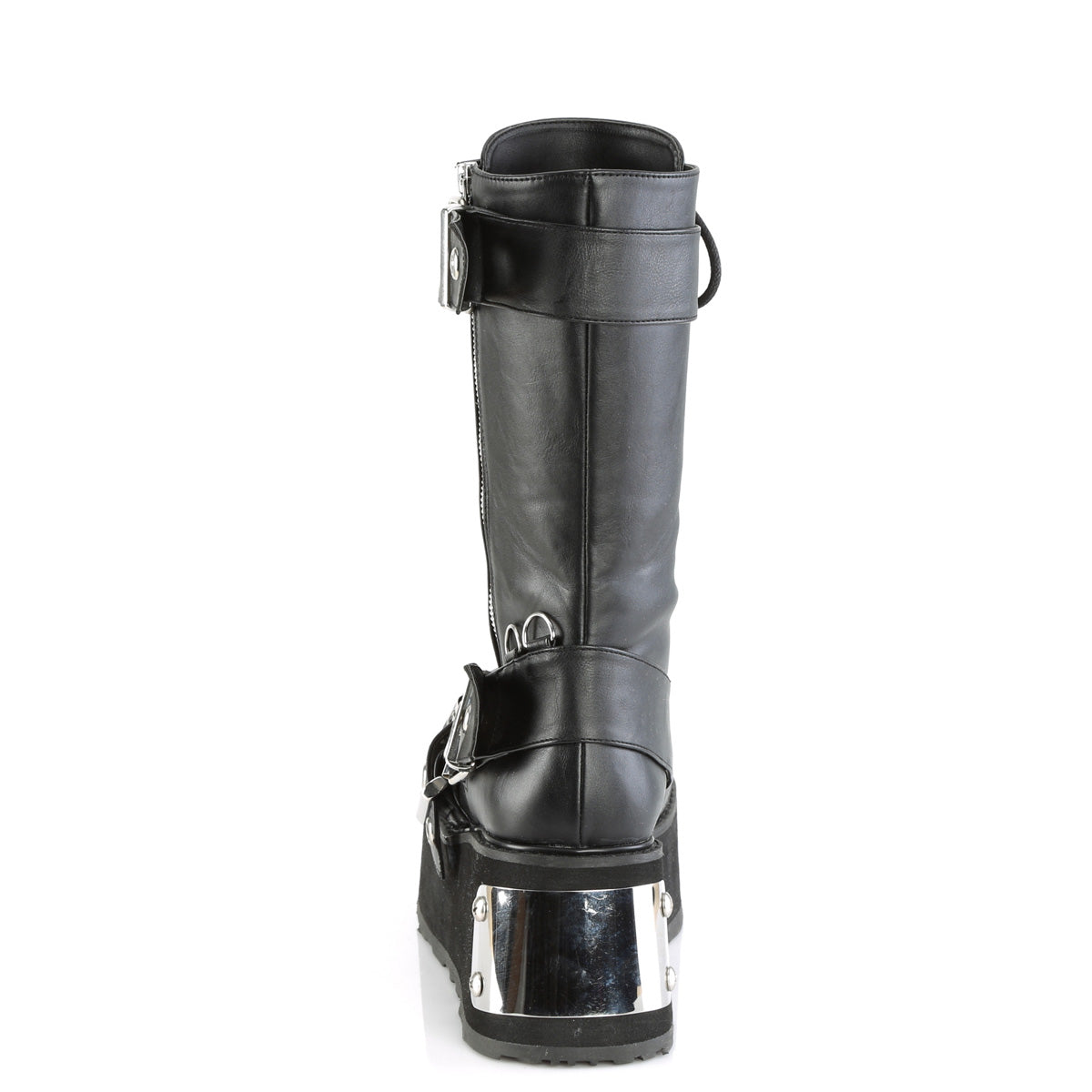 TRASHVILLE-250 3 1/4" PF Mid-Calf Boot w/ Wrap Around Straps, Outside Zip