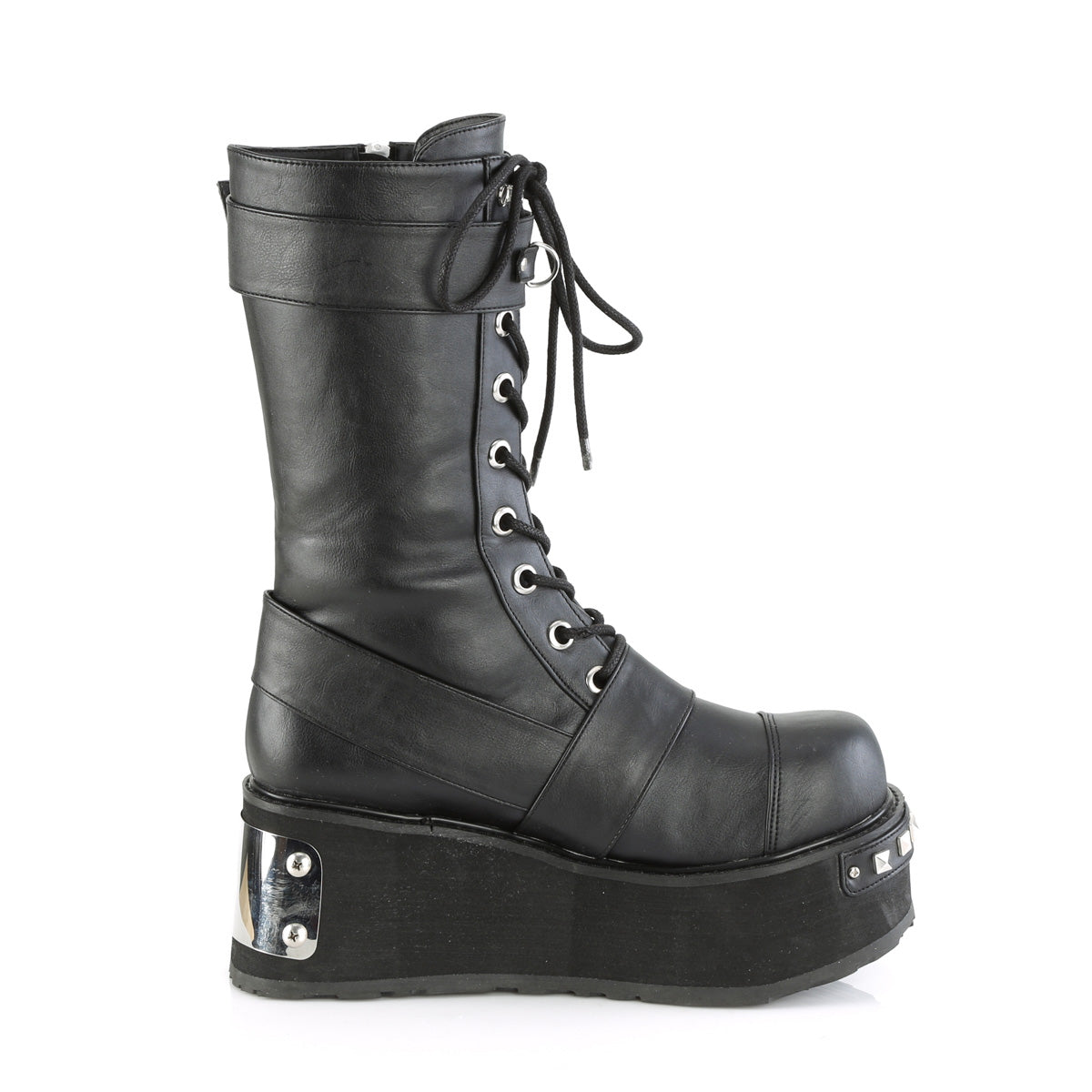 TRASHVILLE-250 3 1/4" PF Mid-Calf Boot w/ Wrap Around Straps, Outside Zip