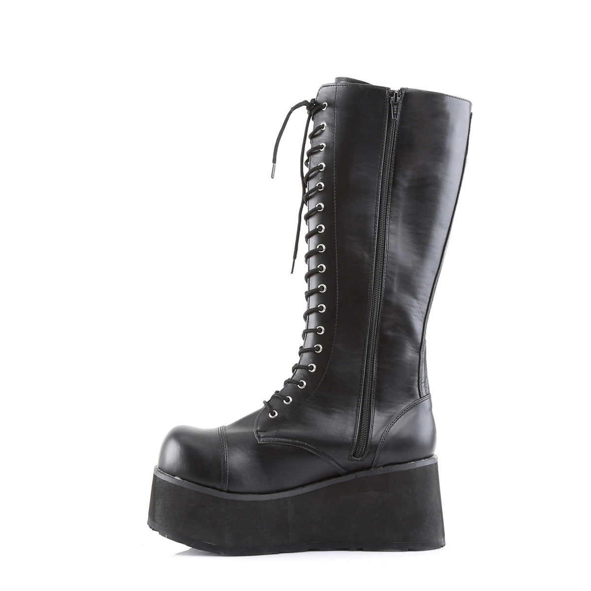 TRASHVILLE-502 3 1/4" PF Goth Punk 17 Eyelet Knee BT W/ Zipper