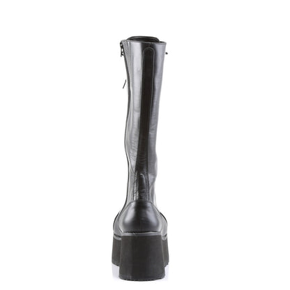TRASHVILLE-502 3 1/4" PF Goth Punk 17 Eyelet Knee BT W/ Zipper