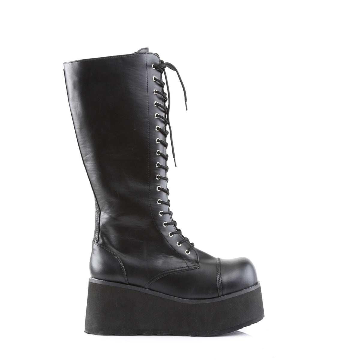 TRASHVILLE-502 3 1/4" PF Goth Punk 17 Eyelet Knee BT W/ Zipper