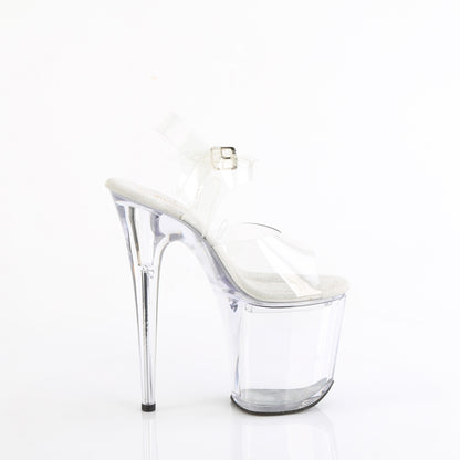 TREASURE-808FLA 8" Heel, 4" PF Ankle Strap Sandal w/Accessible Compartment