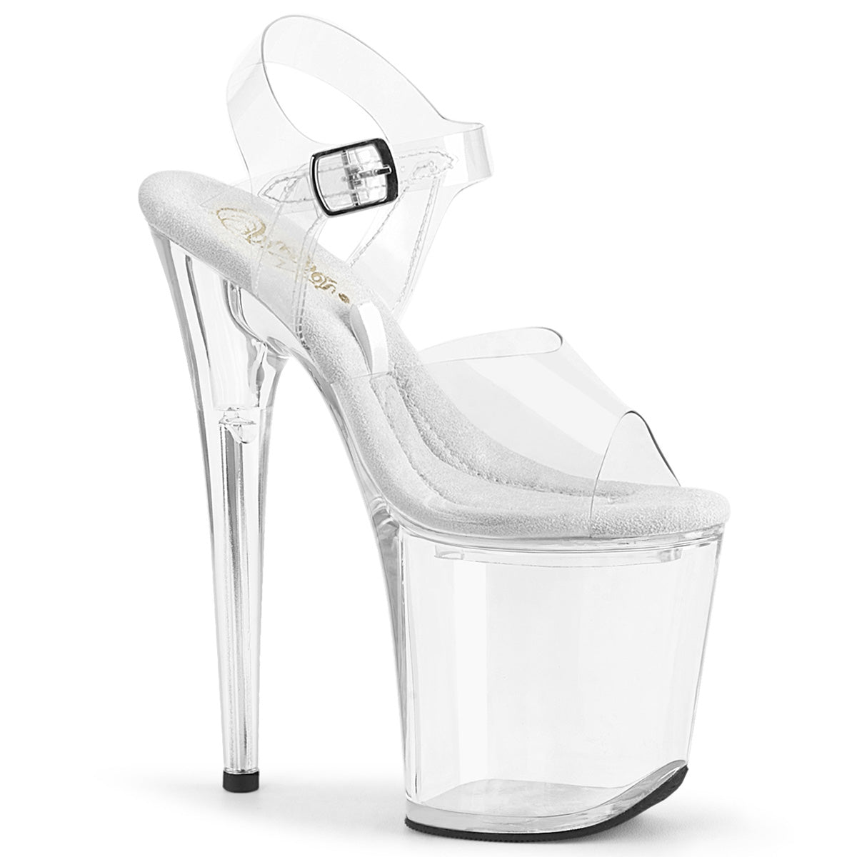 TREASURE-808FLA 8" Heel, 4" PF Ankle Strap Sandal w/Accessible Compartment
