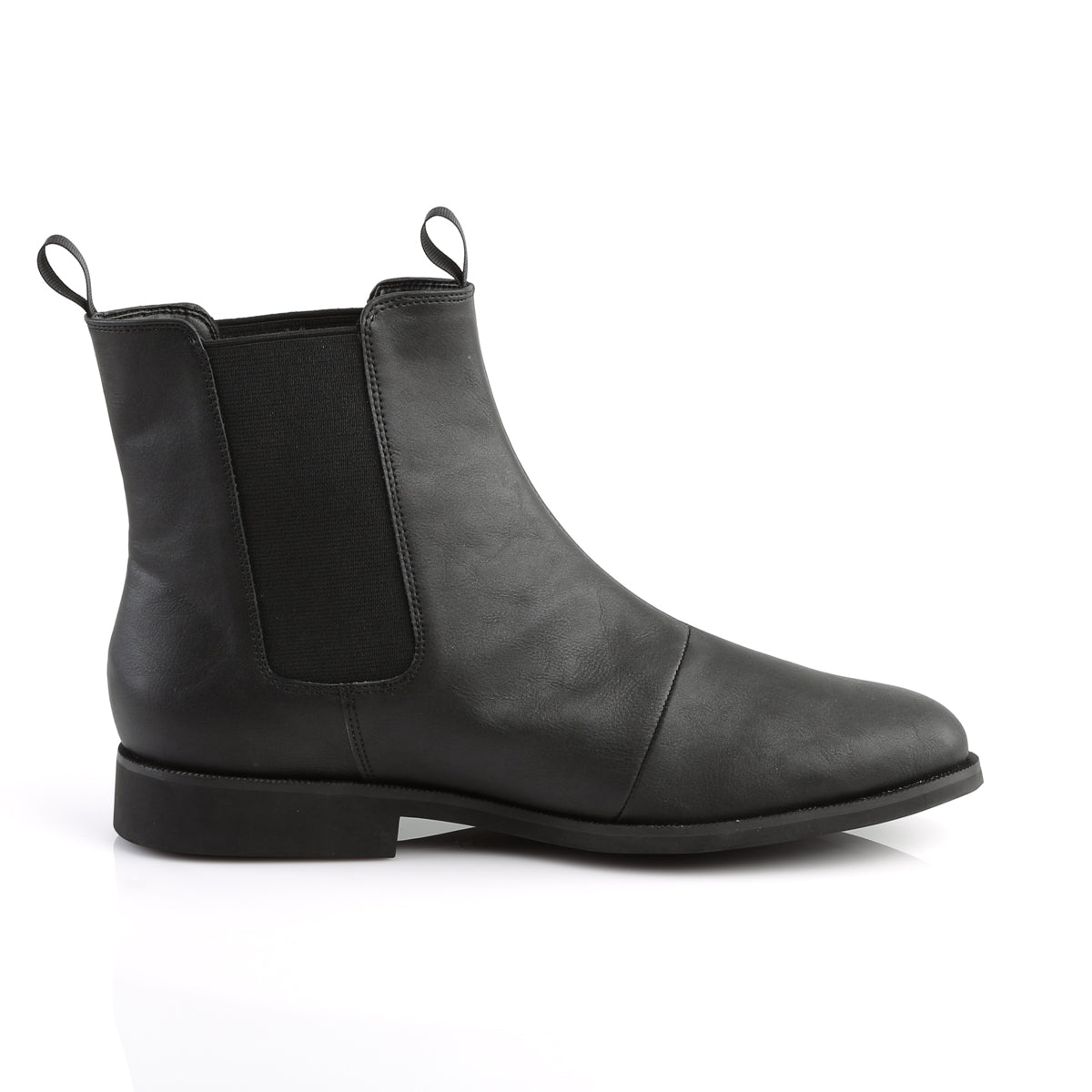 TROOPER-12 1" Flat Heel Pointed Toe Men's Pull-on Chelsea Ankle Boot
