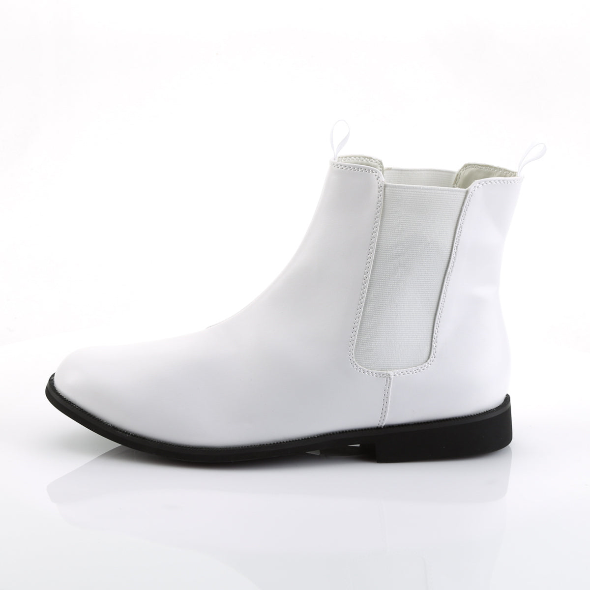 TROOPER-12 1" Flat Heel Pointed Toe Men's Pull-on Chelsea Ankle Boot