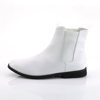TROOPER-12 1" Flat Heel Pointed Toe Men's Pull-on Chelsea Ankle Boot