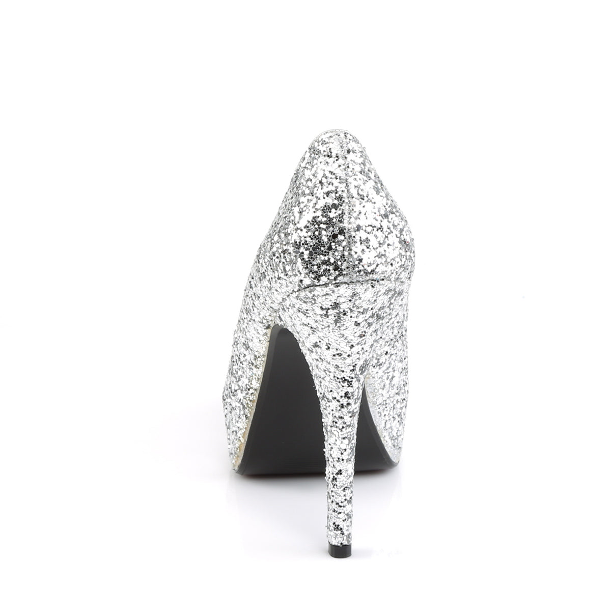 TWINKLE-18G *5" Heel, 1" PF Glitter Peep Toe Pump, 80's, New Wave