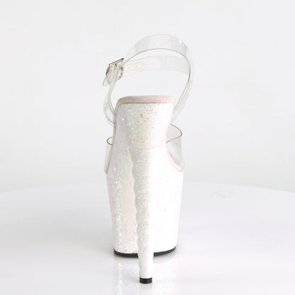 UNICORN-708LG 7" Heel, 3 1/4" PF Ankle Strap Sandal w/ Unicorn Heel