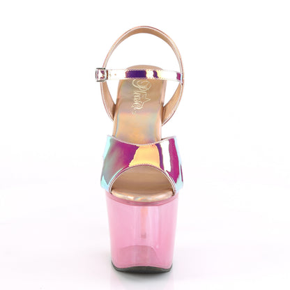 UNICORN-711T 7" Heel, 3 1/4" PF Ankle Strap Sandal w/ Unicorn Heel