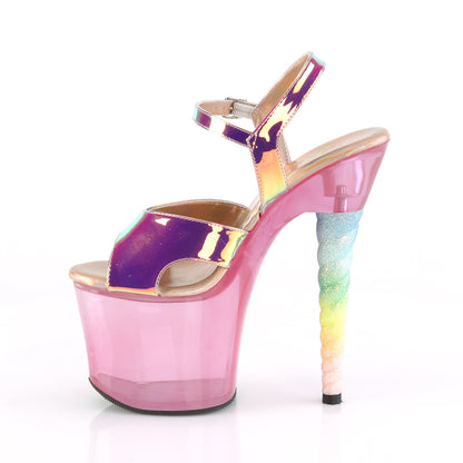 UNICORN-711T 7" Heel, 3 1/4" PF Ankle Strap Sandal w/ Unicorn Heel