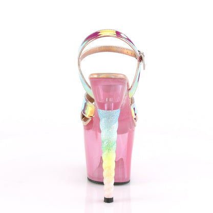 UNICORN-711T 7" Heel, 3 1/4" PF Ankle Strap Sandal w/ Unicorn Heel