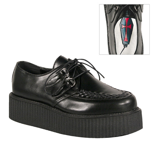 V-CREEPER-502 2" PF Goth Punk Rockabilly Vegan Basic Creeper