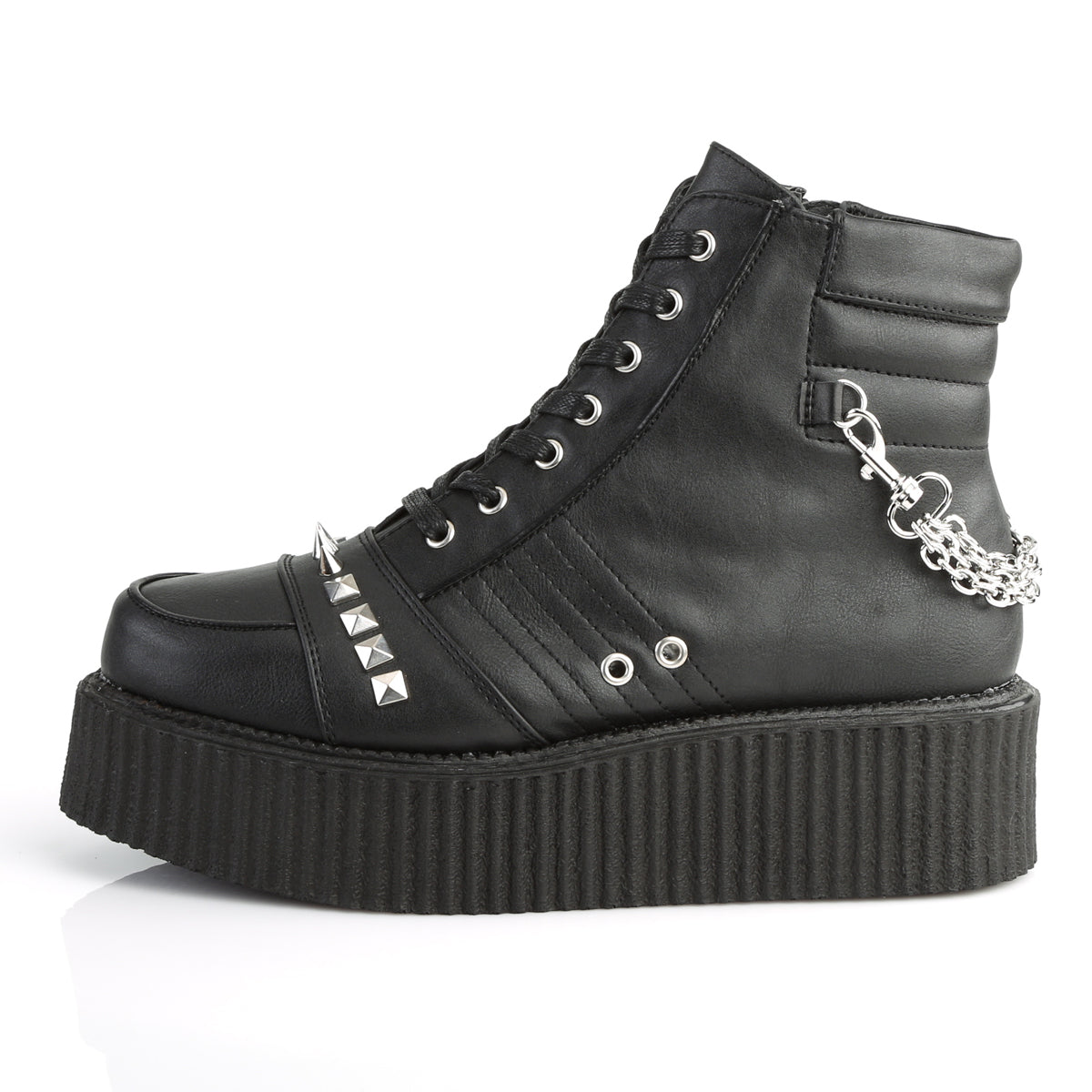V-CREEPER-565 *2" PF Oxford Creeper Bootie, Outer Side Zip