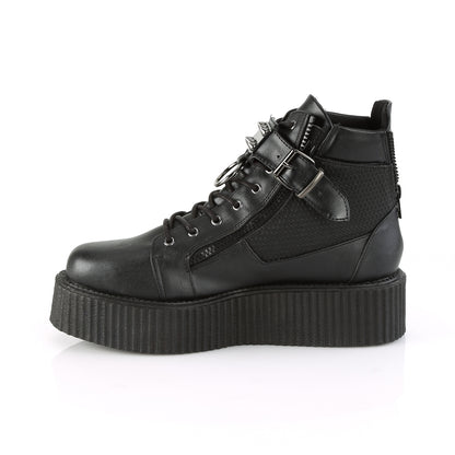 V-CREEPER-566 2" PF Oxford Creeper Bootie, Inner & Outer Side Zip