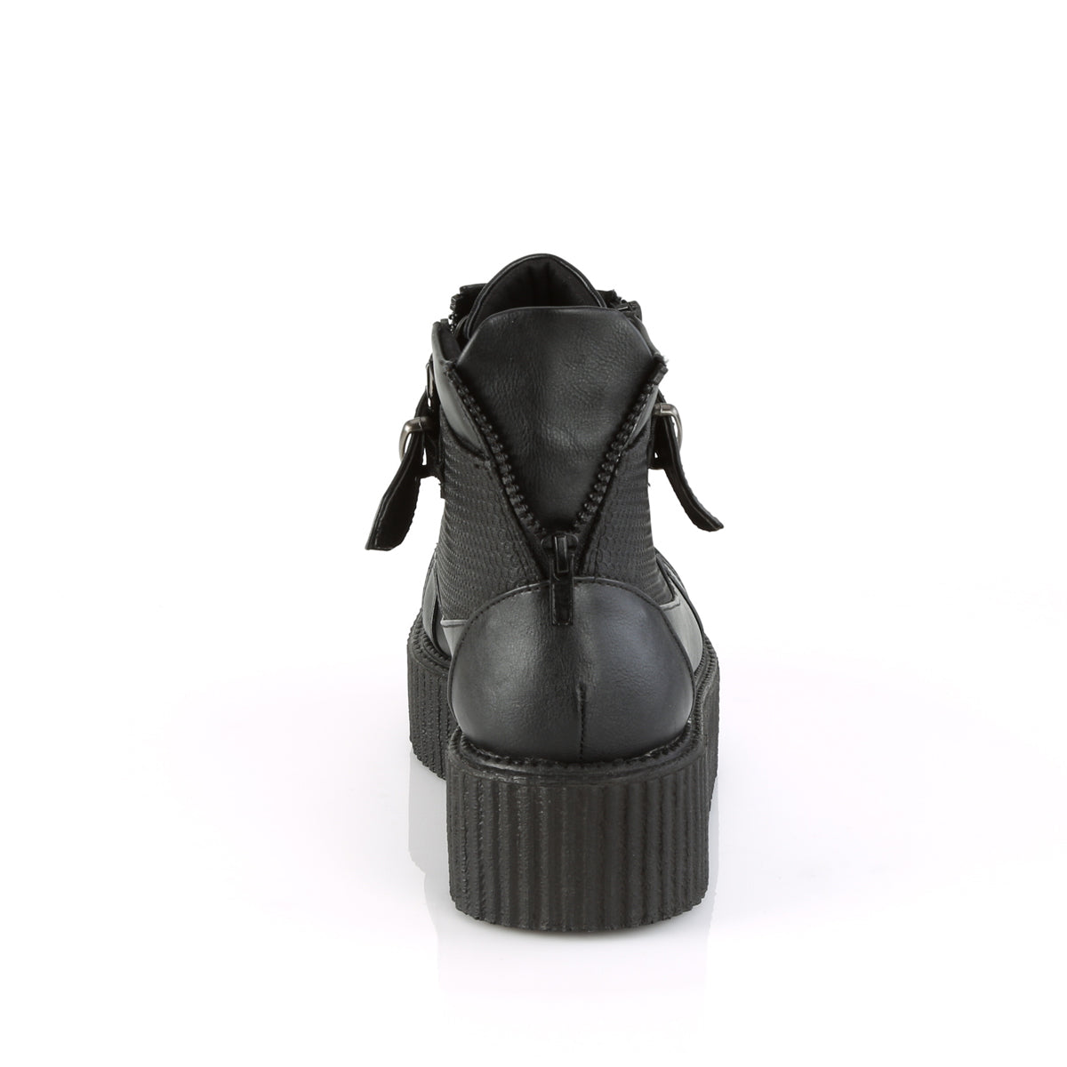 V-CREEPER-566 2" PF Oxford Creeper Bootie, Inner & Outer Side Zip