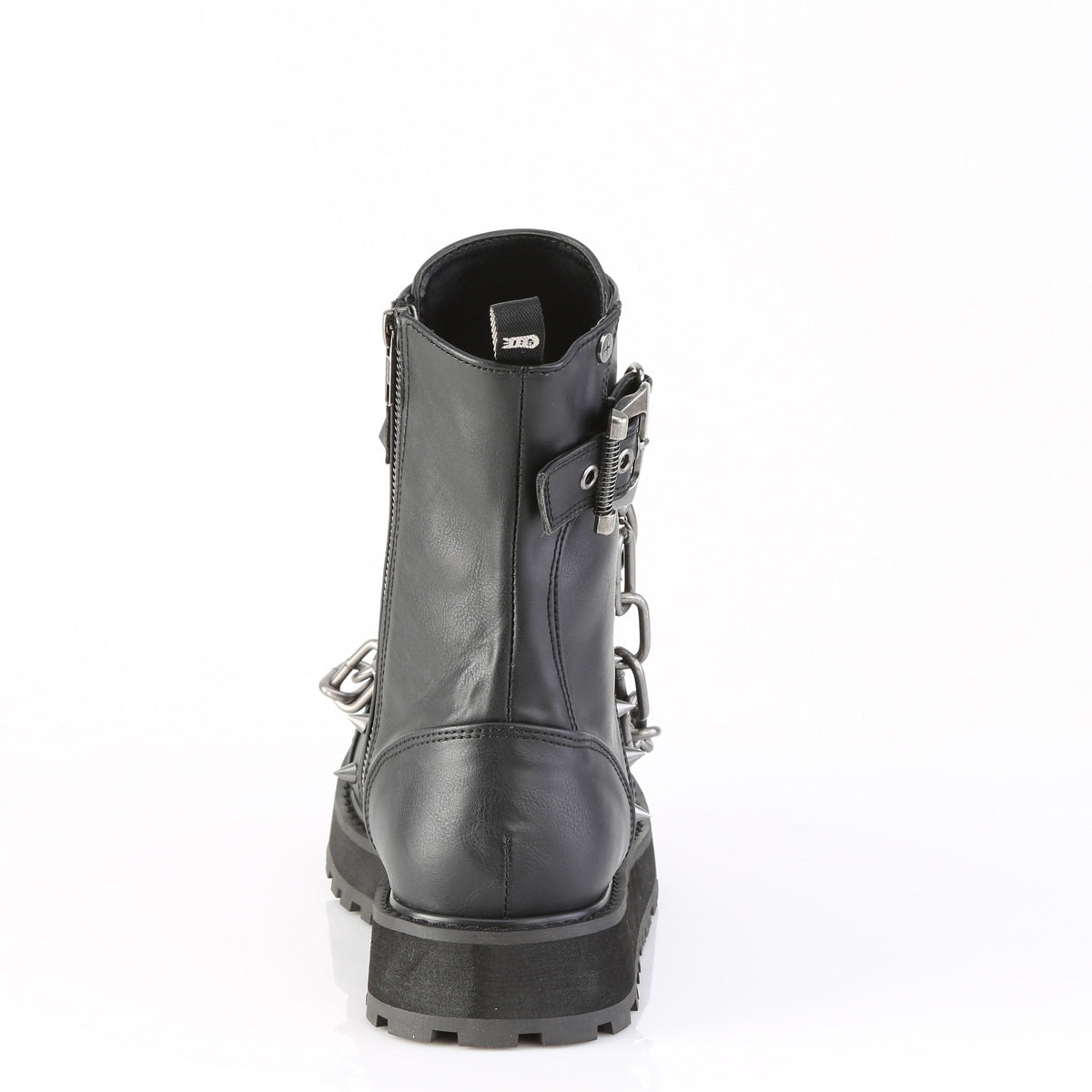 VALOR-204 1 1/2" Platform Lace-Up Front Ankle Boot, Side Zip