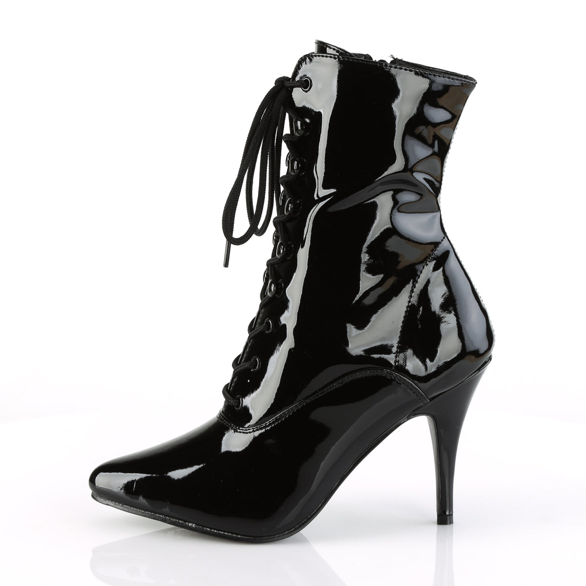 VANITY-1020 4" Lace-Up Ankle Boot, Side Zip