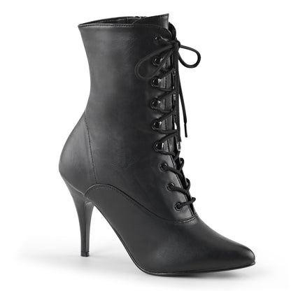 VANITY-1020 4" Lace-Up Ankle Boot, Side Zip