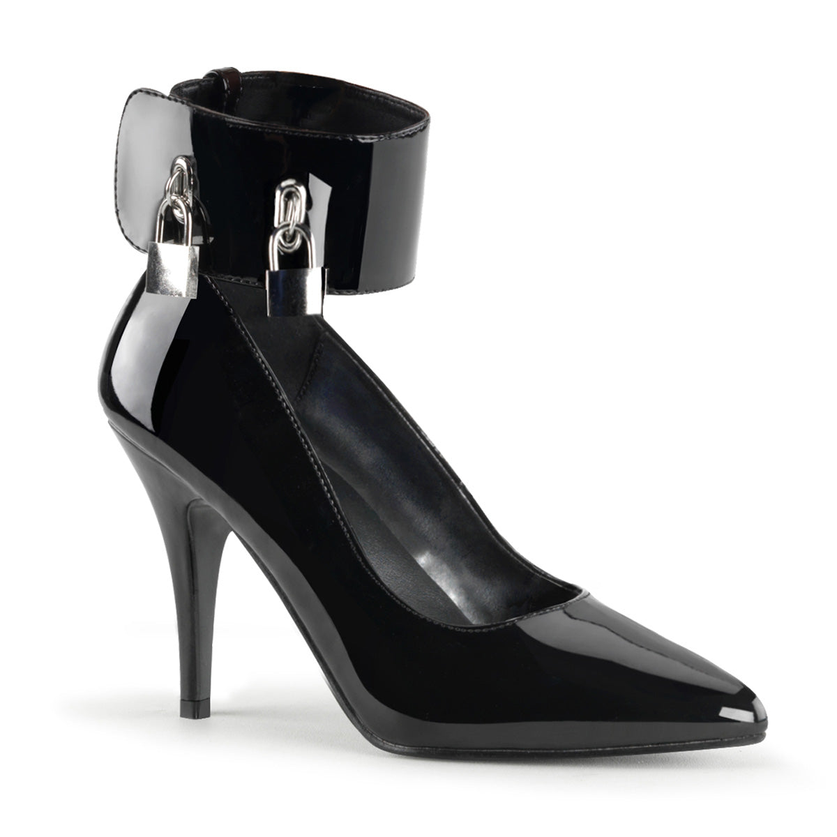 VANITY-434 4" Pump W/ Locking Ankle Cuff & Padlocks