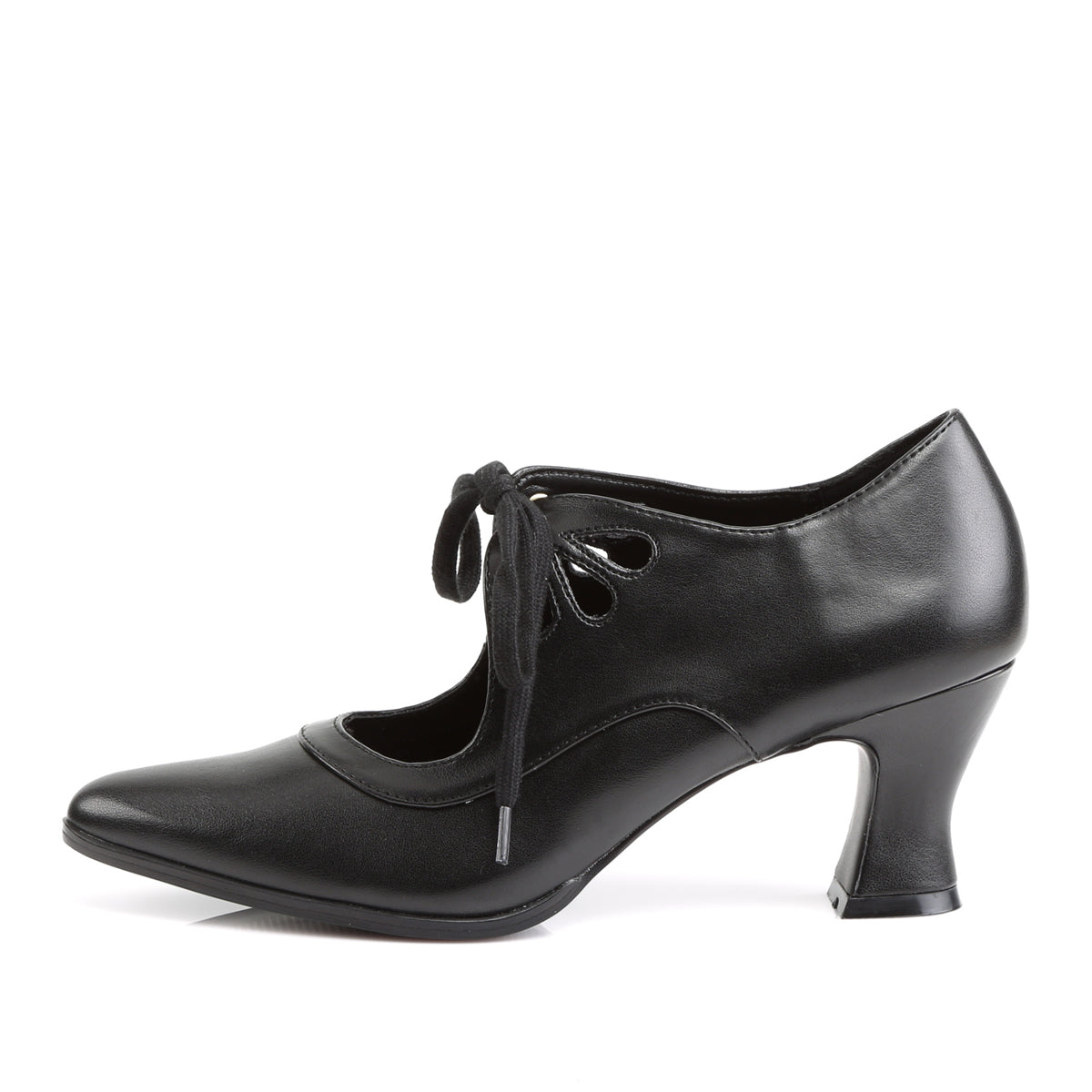 VICTORIAN-03 2 3/4" Heel Maryjane Pump w/Peekaboo Lace Front