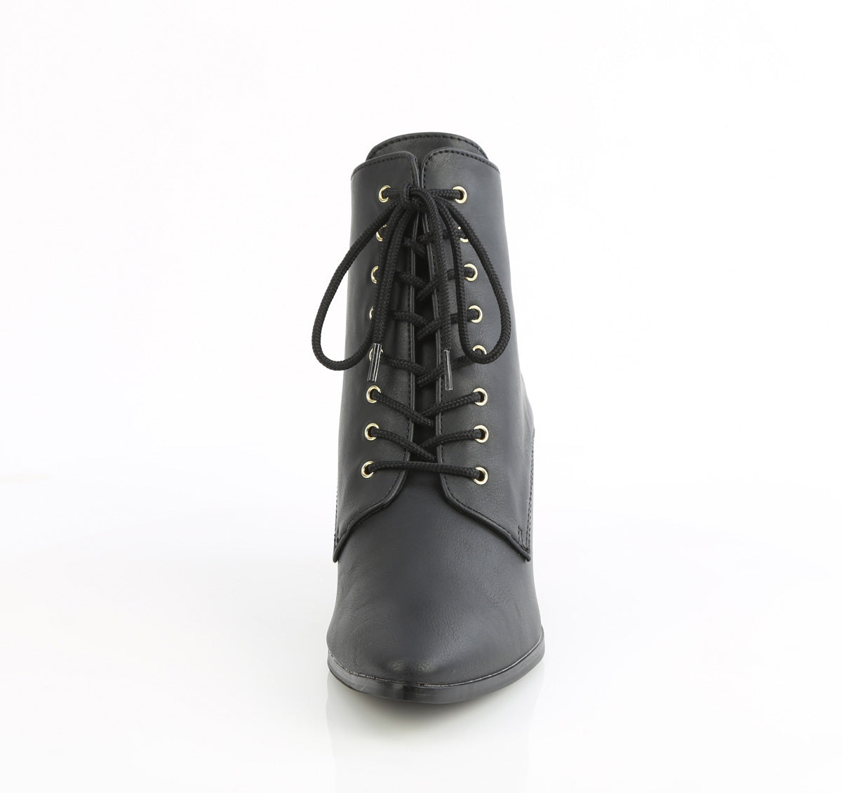 VICTORIAN-35 2 3/4" Kitten Heel Front Lace Up Ankle Boot