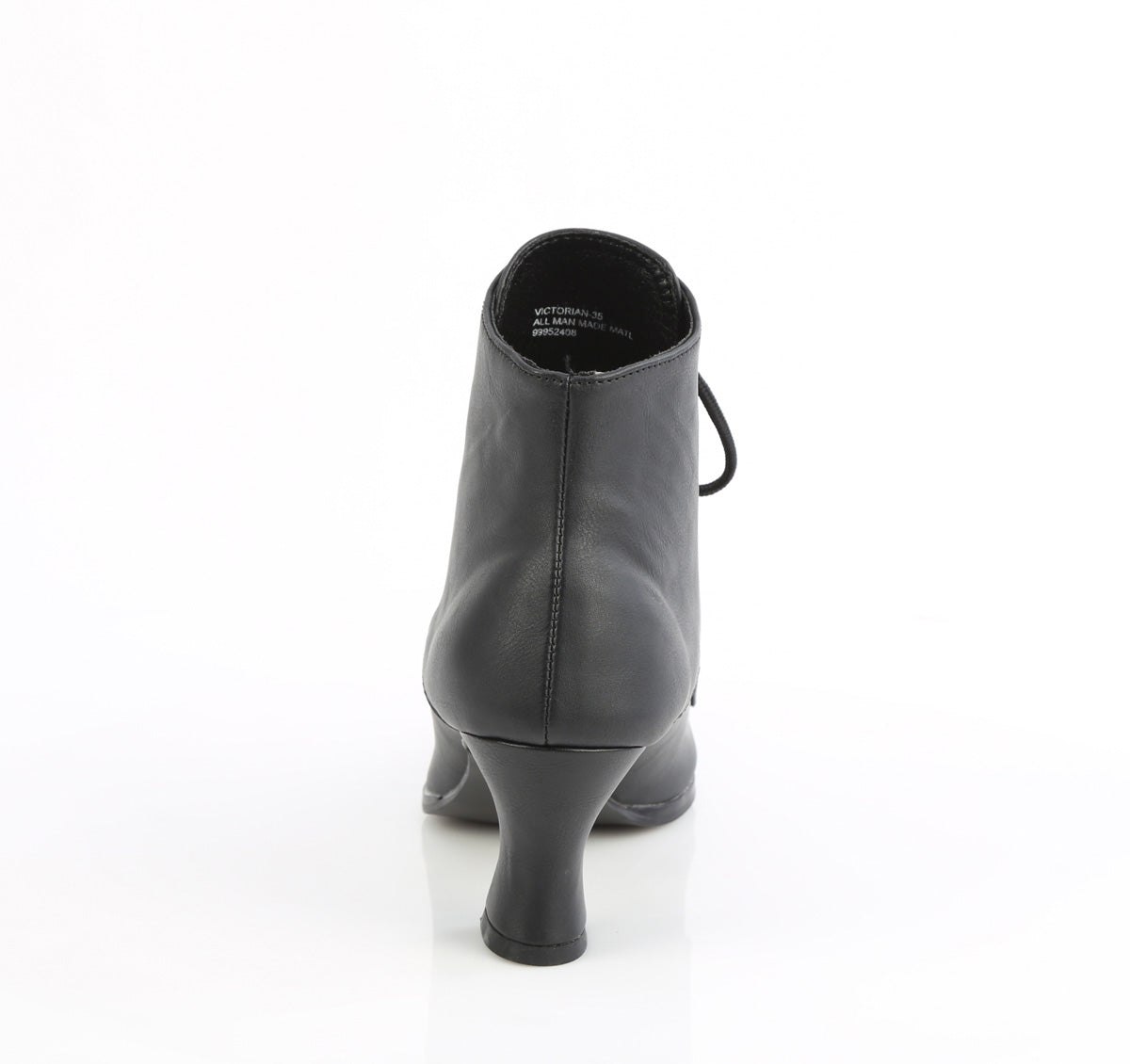 VICTORIAN-35 2 3/4" Kitten Heel Front Lace Up Ankle Boot