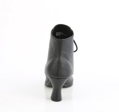 VICTORIAN-35 2 3/4" Kitten Heel Front Lace Up Ankle Boot