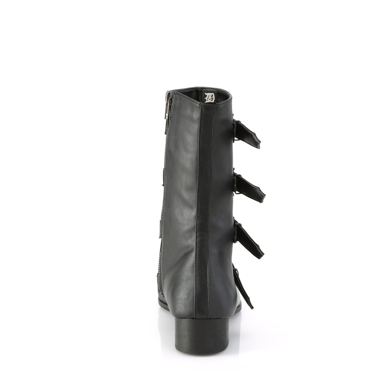 WARLOCK-110-B *1 1/2" Block Heel Pointed Toe Mid-Calf Boot, Side Zip